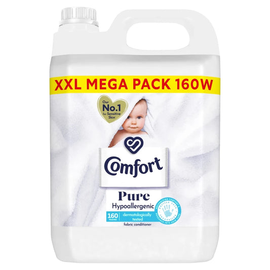 Comfort Pure Fabric Conditioner 4.8L x 2 | Total 320 Washes | Sensitive Skin Fabric Softener