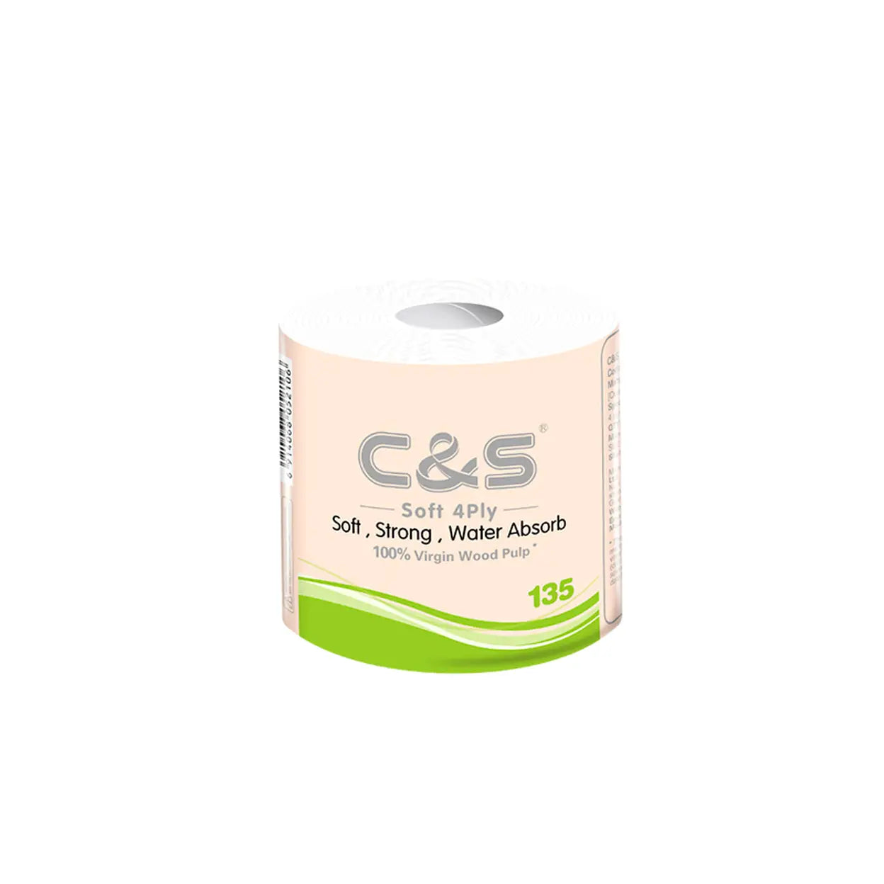 C&S Virgin Wood Pulp Toilet Tissue 4 Ply | 108 Rolls (4 x 27 Rolls) | Soft, Strong & Extra Thick