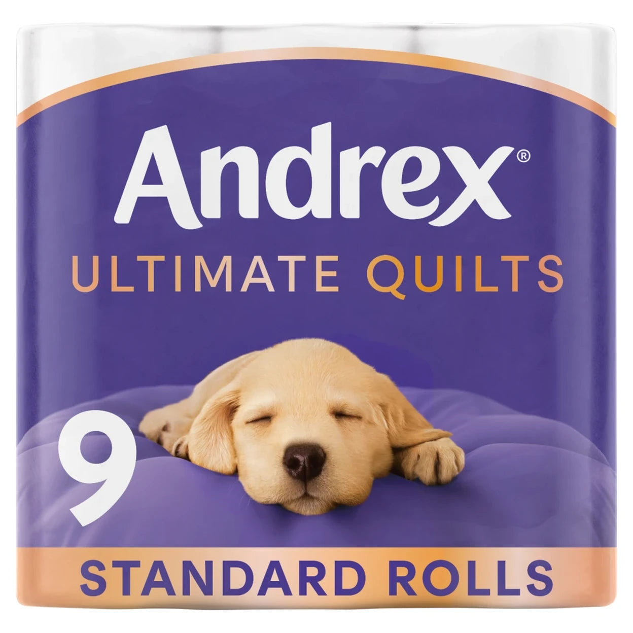 Andrex Ultimate Quilts Premium Toilet Tissue 3 Ply | 36 Rolls (4 x 9 Rolls) | Soft & Strong