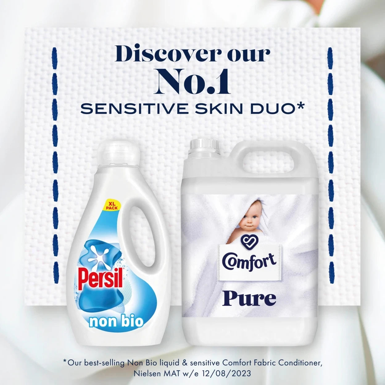 Comfort Pure Fabric Conditioner 4.8L x 2 | Total 320 Washes | Sensitive Skin Fabric Softener