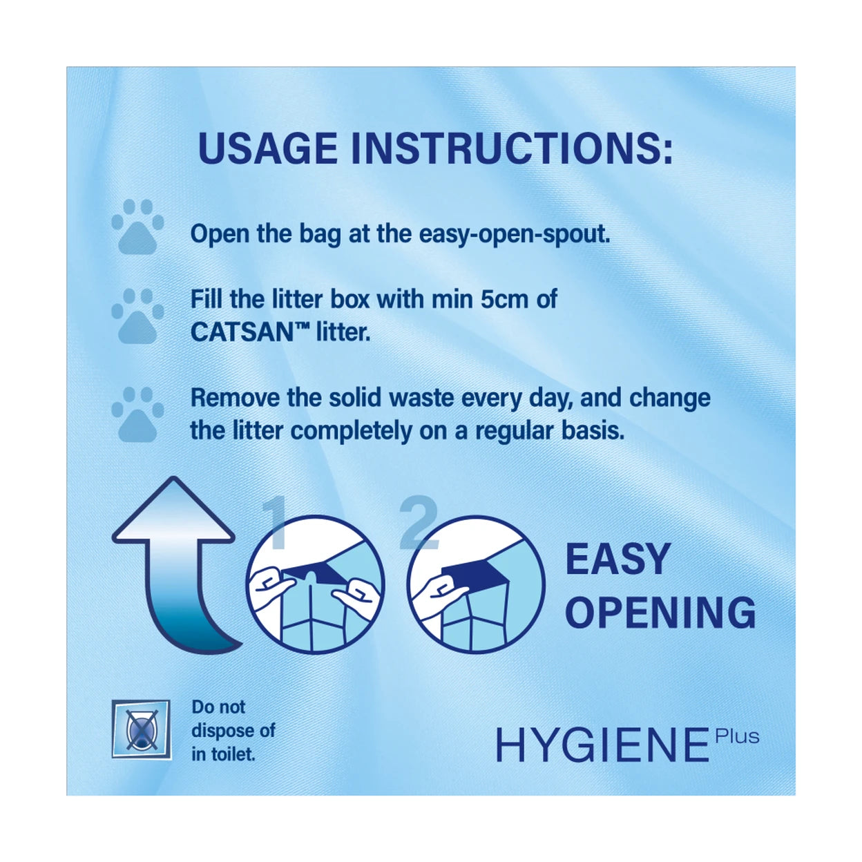CATSAN Hygiene Plus Cat Litter 20L Non Clumping Odour Control Pet Litter 20L
